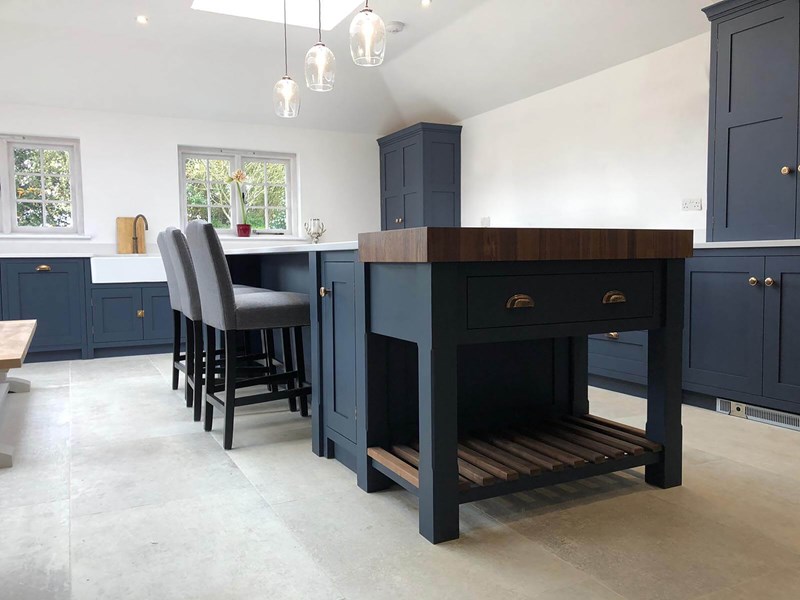 Arbor Lane Industrial Shaker Kitchen Island